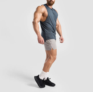 Camisetas sin mangas de entrenamiento muscular para hombres | Camisas de gimnasio que absorben la humedad | Chalecos atléticos sin mangas Camisetas sin mangas para Fitness y ejercicio - Product Image 6