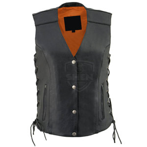 Gilet en cuir pour hommes, qualité supérieure, meilleure vente, gilet en cuir respirant pour hommes fabriqué au Pakistan, dernière conception, à prix raisonnable - Product Image 3