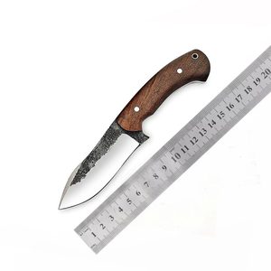 Cuchillo de hoja fija de caza de acero inoxidable hecho a mano, cuchillo de camping multiusos para exteriores de alta calidad con funda - Product Image 6