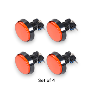 Livraison Gratuite Grand Ensemble de Boutons Poussoirs de Retour de Monnaie pour Arcade, avec 4 Lumières LED, en Plastique et Métal, Micro-interrupteur 12V, Accessoires pour Machines de Divertissement - Product Image 3