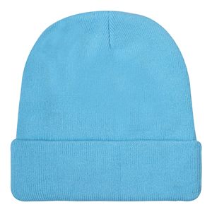 Bonnet en tricot de coton épais et chaud pour adulte, unisexe, avec logo personnalisé brodé, design rayé, doublure en satin et revers. - Product Image 4