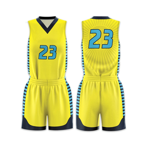 Diseña Tu Propio Uniforme de Baloncesto con Logotipo Personalizado, Talla y Color, Uniforme de Baloncesto de Último Estilo 100% Poliéster - Product Image 1