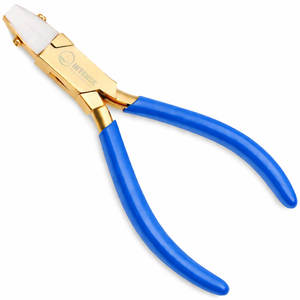 Pince à bec plat en nylon pour la fabrication de bijoux, poignées antidérapantes confortables, outils de bijouterie anti-rayures - Product Image 6