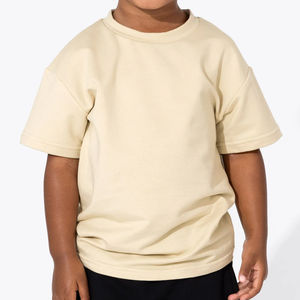 Bambou Terry Enfants Surdimensionné 100% Coton T-Shirt Hommes Coupe Ample Imprimé Jersey À Manches Courtes D'été T-shirt pour Garçons - Product Image 3