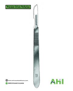 Manche de scalpel chirurgical manuel n° 3,4 7 pour la chirurgie générale, marque AHI de haute qualité, certifiée CE, ISO13485 Classe I, 1 an - Product Image 5