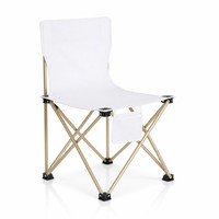 Chaise pliante robuste et durable, cadre en acier inoxydable, tissu Oxford, pour l'extérieur, le parc et les voyages