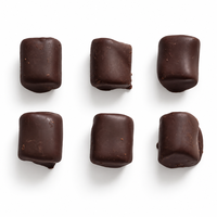 Bonbons au chocolat enrobés de guimauves, guimauves moelleuses et masticables, emballées individuellement, vente en gros directe d'usine OEM/ODM