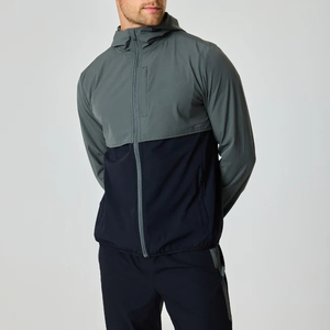 Wholesale High Quality Color Block <b>Lightweight</b> Tracksuit Windbreaker <b>Running</b> <b>Jacket</b> Custom Logo - Product Image 4