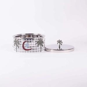 Casserole Hotpot sur support en métal de gamme supérieure dans une casserole et un couvercle en acier inoxydable avec bouton personnalisé - Product Image 3