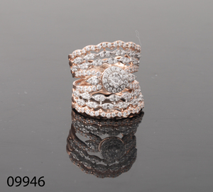 D'VINS JEWELS Lab Grown Diamond Rose Gold Ring 14K 18K Women Wedding Engagement Party Gift Trendy Style - Product Image 1