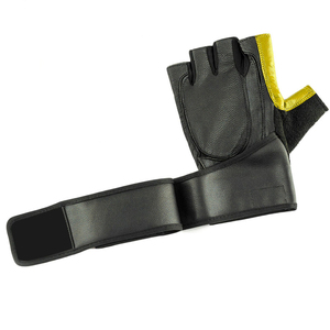 Gants en cuir demi-doigt sur mesure de haute qualité pour l'haltérophilie et le travail durables et confortables - Product Image 6