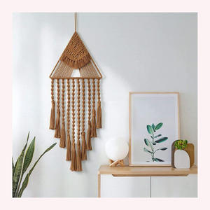 Hilo tejido de estilo escandinavo para colgar en la pared, hecho a mano, estética neutra, decoración para el hogar y el apartamento - Product Image 1