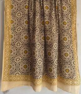 100% coton léger traditionnel main bloc imprimé écharpe Jaipur artisanal écharpe Boho Chic à la main ethnique doux coton écharpe - Product Image 5