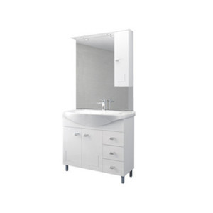 Bagno Mobile Bianco Eva 105 cm Completo - Product Image 1