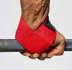 Sangles de levage en néoprène de qualité supérieure, entraînement de la force de préhension, antidérapantes, réglables, légères, écologiques, poignées de sécurité unisexes pour la remise en forme - Product Image 6