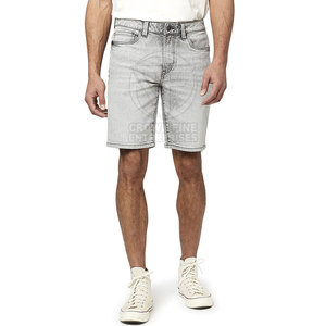 Shorts en jean pour homme 100 % coton, taille mi-haute, respirants, motif uni, fermeture éclair, séchage rapide, pour l'entraînement – Meilleur prix, haute qualité - Product Image 1