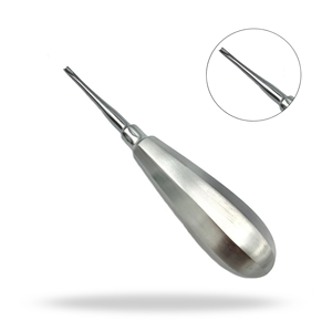 Petit écarteur dentaire chirurgical à lame droite en acier inoxydable pour extraction dentaire et élévation radiculaire - Product Image 1