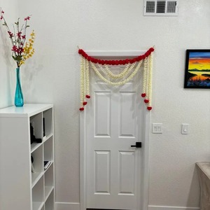 Guirnalda Floral Artificial de Jazmín y Caléndula de 3 Pies y 5 Pies, Decoración Floral para Bodas, Adorno para Puerta, Decoración para Colgar en la Pared - Product Image 6