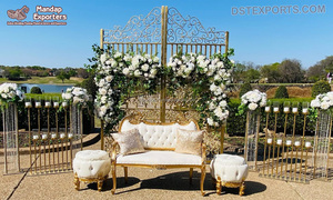 Exclusive Metal Stands for Reception Stage Decor Wholesale Metal Stands for <b>Wedding</b> Stage Setup Trending Metal <b>Props</b> for Decor - Product Image 4