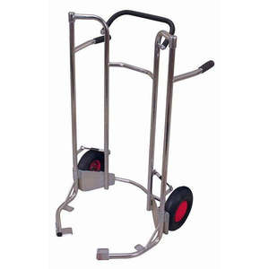 Carretilla para Neumáticos de Baja Carga Variofit, Capacidad de 200 Kg, para Diámetro de Rueda de 540-820 mm, Galvanizada para Uso Industrial - Product Image 1