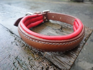 ปลอกคอสุนัขหรูหราปลอกคอสัตว์เลี้ยงหนังแท้สีดำแข็งแรงปลอกคอสำหรับฝึกและเดินซัพพลายเออร์สัตว์เลี้ยง - Product Image 4