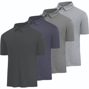 Chemises polo personnalisées, vente directe d'usine, chemises polo douces et unies, grandes tailles pour hommes, col rabattu, design personnalisé, respirantes. - Product Image 2