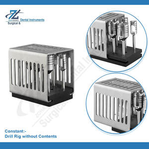 Ensemble de perceuse dentaire manuelle en acier inoxydable sans contenu ni instruments - Product Image 3