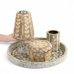 Brûleur d'encens en nacre de qualité supérieure pour la décoration d'autel religieux à domicile, les cérémonies spirituelles et les expositions culturelles, origine Vietnam - Product Image 1