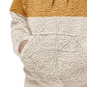 Professional Manufacturing Men's Quick Dry Winter <b>Hoodies</b> Thick <b>Fur</b> Solid Pattern Custom Color Plain Dyed with Two Pockets - Product Image 4