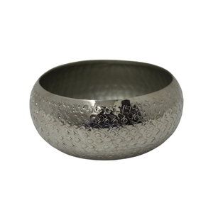 Bol rond en fer en vrac en gros couleur argent style classique bol de service et bols de vaisselle pour la cuisine et la table - Product Image 1