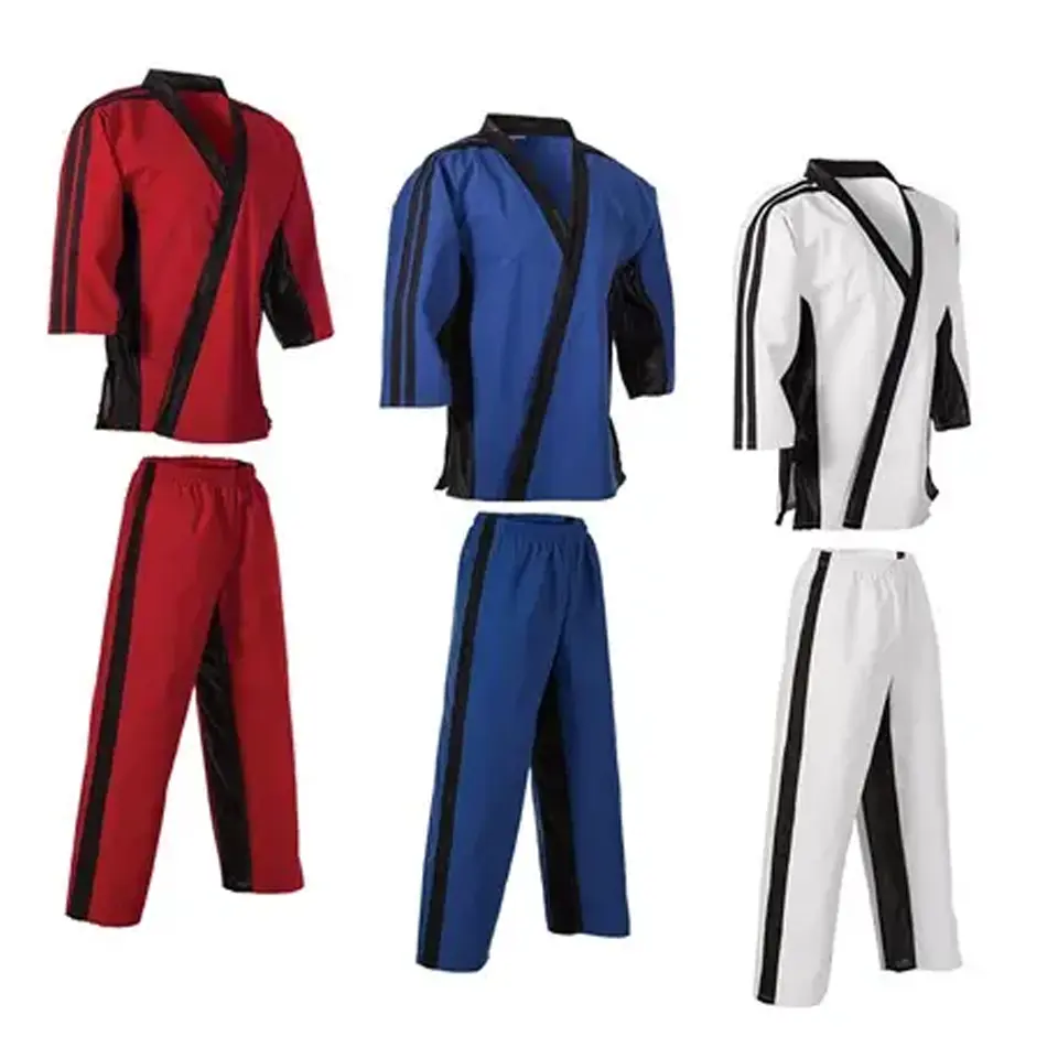 Offre Spéciale bjj gi formation combat Arts Martiaux costumes blanc rouge bleu vêtements de sport karaté uniforme hommes femmes jiu jitsu gi vêtements