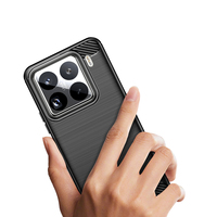 Étui de protection léger en TPU brossé de haute qualité, peint aux UV, antichoc, design fibre de carbone pour 15 Pro 14 13 Ultra