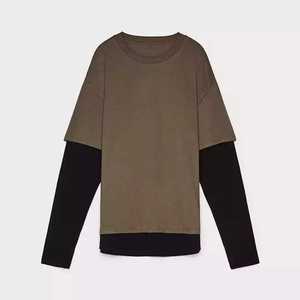 T-shirt personnalisé en polyester/coton vierge pour homme, impression de logo sur le devant, écologique, respirant, séchage rapide, stock en vrac, mélange en balles - Product Image 4