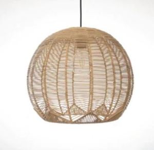 Hot selling rattan hanging <b>ball</b> shape lamp shades lighting rope decorative customize hanging pendant lamp handmade chandelier - Product Image 3