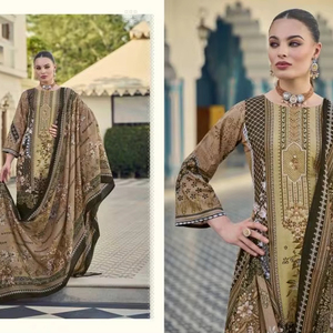 Matériel de robe prêt à l'emploi à impression numérique en coton de qualité supérieure pour la collection de vêtements de fête de Salwar Kameez - Product Image 1