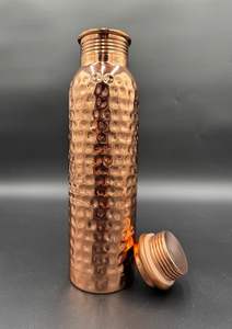 Botella Decorativa de Latón Ecológica de Diseño Moderno con Acabado Liso y Martillado, Gran Capacidad, la Mejor Calidad - Product Image 6