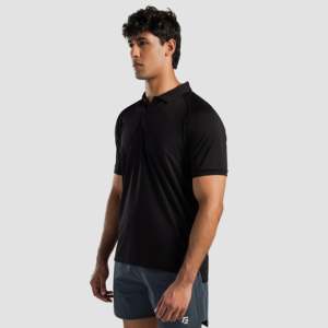 Tissu Prime 100% Polyester Spandex pour Polo Respirant Noir Taille XL Broderie Couleur Unie Technique Foncée pour Short de Golf - Product Image 3