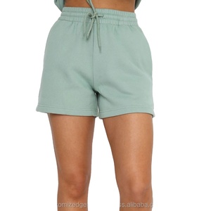 Pantalones cortos de entrenamiento de verano con bolsillos, venta al por mayor de alta calidad para Mujer, chándal atlético de algodón, ropa de gimnasio corta para Mujer - Product Image 2