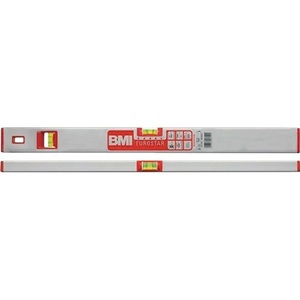 Nivel de burbuja EUROSTAR de aluminio plateado de 30 cm, 0.5mm/m, categoría de producto BMI: Niveles - Product Image 1