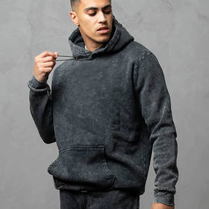 Independent Trading PRM4500MW Unisex Peso medio Mineral Wash Sudadera con capucha-Mineral Wash Black Hoodies Sudaderas - Product Image 6