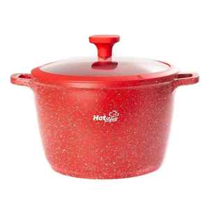 Ultra Z604 Red Marbled <b>Non</b> <b>Stick</b> <b>Pot</b> 24 cm - Product Image 1