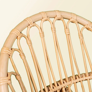 Esta mecedora de mimbre de tamaño infantil es cómoda y encantadora, silla de flores de mimbre, al por mayor en Vietnam - Product Image 2