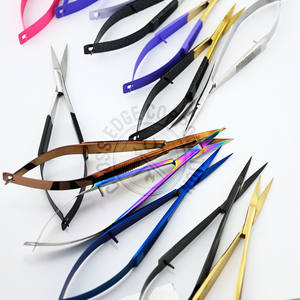 Ciseaux à ressort légers pour sourcils, ciseaux de précision pour cils, moustache, barbe, outil de toilettage pour hommes et salons - Product Image 6