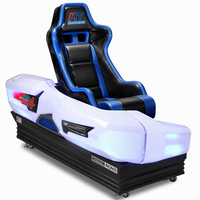 Machine de jeu de course à monnayeur, simulateur de conduite de voiture d'arcade avec siège baquet pour centre de jeux d'amusement