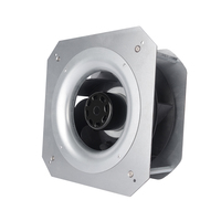 Kipas Sentrifugal Lengkung Mundur LONGWELL 250mm 520w 230v EC Dengan Braket 3650RPM Bilah Aluminium Alloy Berdiri Sendiri OEM