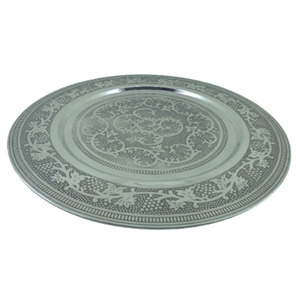 F26ถาดทองเหลืองชุบแบบโบราณ33.50ซม. ถาดกลมเครื่องครัวอุปกรณ์ตกแต่งบ้านเทศกาลคริสต์มาสกระจกออกแบบตกแต่งจำนวนมาก - Product Image 5