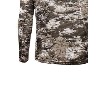 Camiseta de Manga Larga para Hombre, Camuflaje, Corte Ajustado, Secado Rápido, Cuello Redondo, Tejido de Poliéster, Ropa Deportiva para Exteriores - Product Image 5