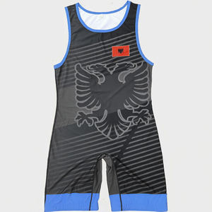 Venta al por mayor de fábrica: Singlet de lucha elástico, transpirable y de secado rápido con diseño personalizado para gimnasio, levantamiento de pesas y powerlifting. - Product Image 4