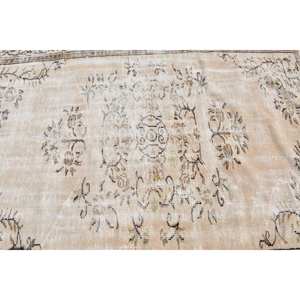 Alfombra turca Vintage de 5,4x8,3 pies, Beige, marrón, área grande, respaldo de látex de lana, Patchwork para adolescentes, alfombra Rectangular para pasillo y habitación - Product Image 5