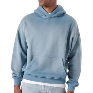 Sweat-shirt à capuche personnalisé OEM en gros, en molleton de coton lourd, pour hommes et femmes, streetwear, logo vintage, sweat-shirt à capuche - Product Image 1